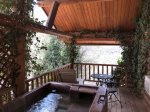 Country Garden Room Deck with Hot Tub